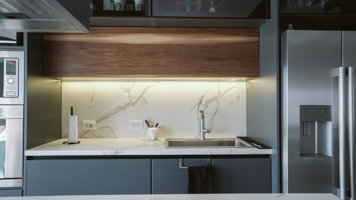 energy efficient refrigerator with LED lighting