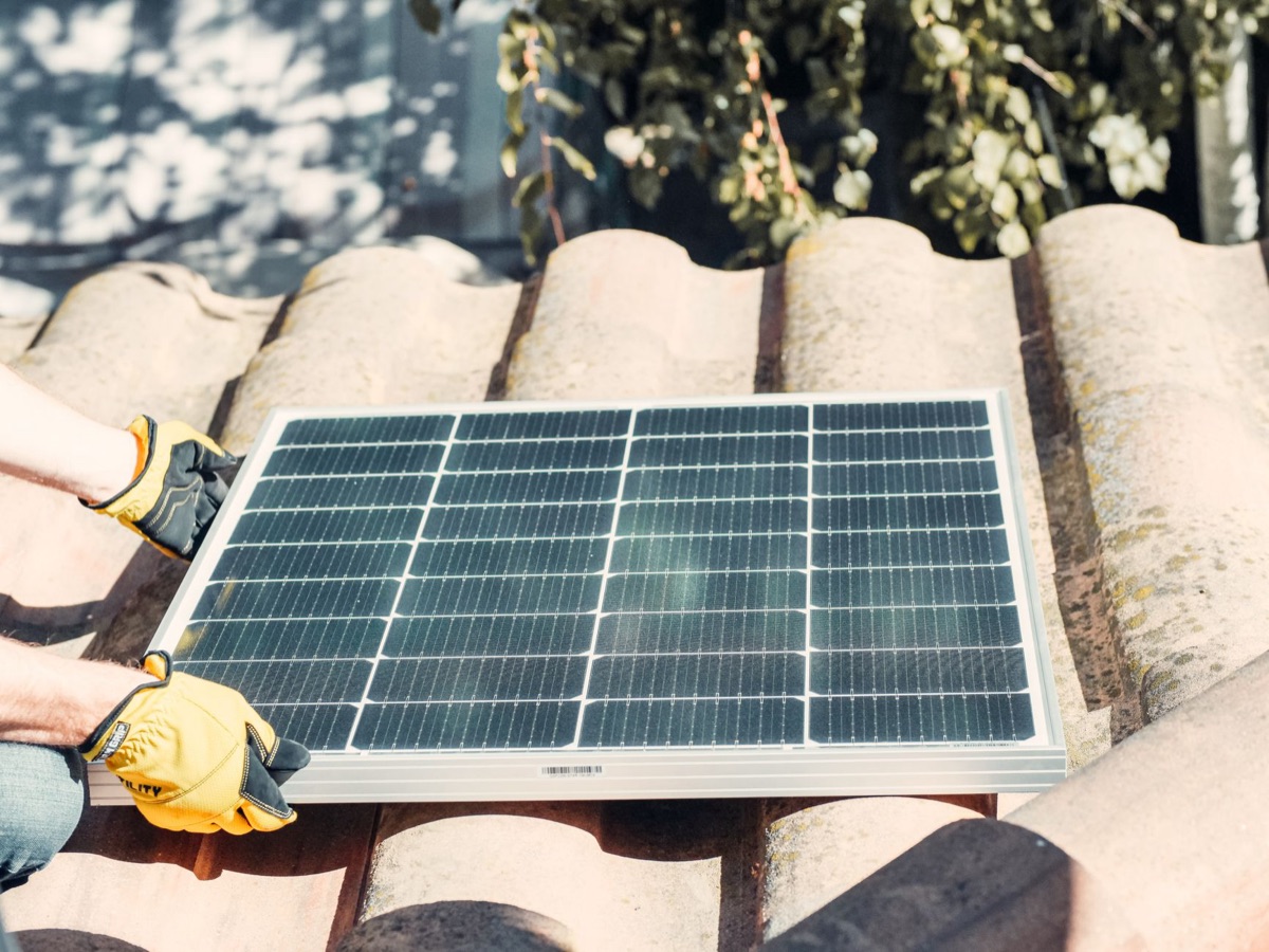 Installation de panneaux solaires